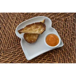 New Kirklands Home Porcelain Toast Plates, Set of 4 White