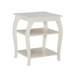 Sale Kirklands Home Prismatic Wood Accent Table White