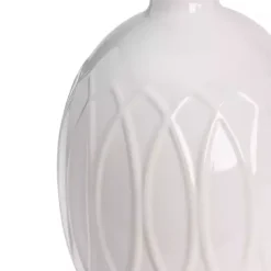 Hot Kirklands Home Raised Geometric Table Lamp White