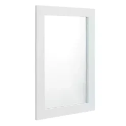 Best Kirklands Home White Rectangular Wood Wall Mirror