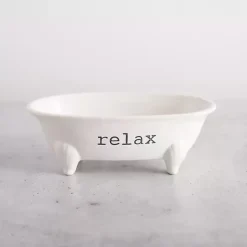 Hot Kirklands Home Relax Bathtub Bathroom Tray White