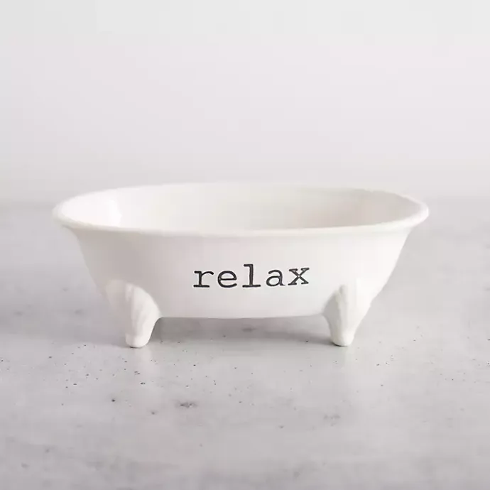 Hot Kirklands Home Relax Bathtub Bathroom Tray White
