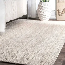 Kirklands Home Reno Woven Area Rug, 3x5 White