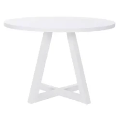Sale Kirklands Home Round Criss-Cross Base Dining Table White