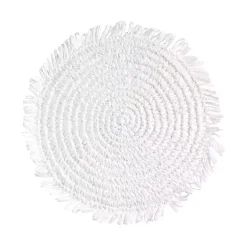 Best Kirklands Home Rustic Raffia Placemats, Set of 4 White