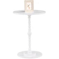 Kirklands Home Santel Spindle Accent Table White