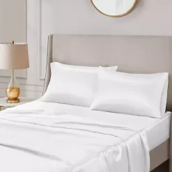 Hot Kirklands Home Satin Standard 2-pc. Pillow Case Set White