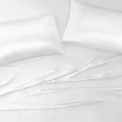 Hot Kirklands Home Satin Standard 2-pc. Pillow Case Set White