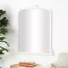Kirklands Home White Scroll Arched Rectangle Wall Mirror