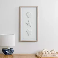 Discount Kirklands Home Shells Shadowbox Wall Plaque White