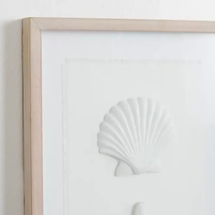 Discount Kirklands Home Shells Shadowbox Wall Plaque White