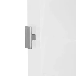Clearance Kirklands Home Shutter Two Door Corner Storage Cabinet White