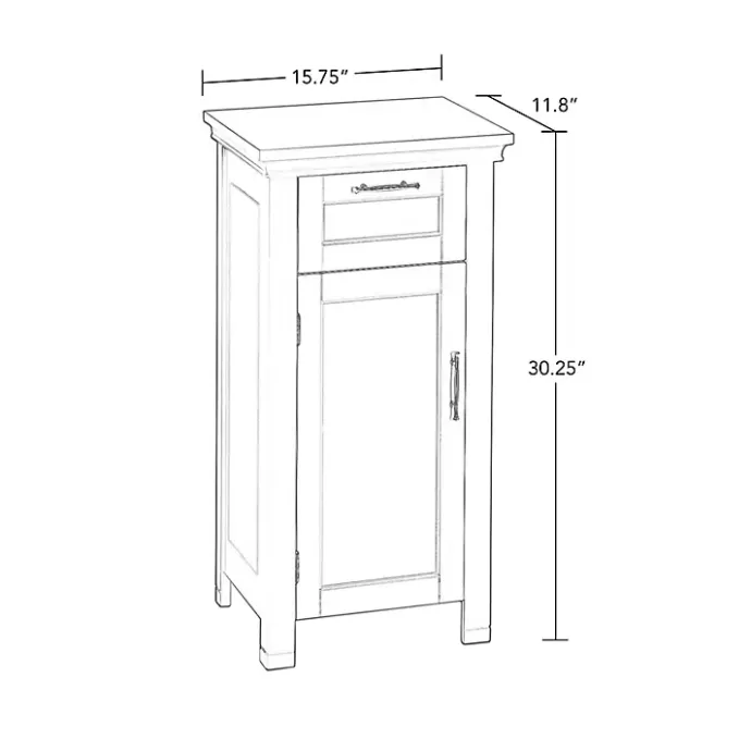 Online Kirklands Home Single Drawer Cabinet White