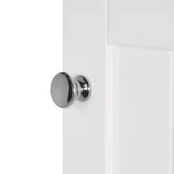 Kirklands Home Slim Single Door Cabinet with Drawer White