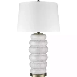 Discount Kirklands Home Stacked Bubble Table Lamp White
