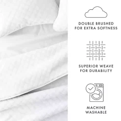 Clearance Kirklands Home Stitched Diamond 2-pc. Twin Quilt Set White