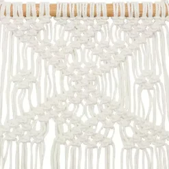 Kirklands Home Tasseled Macrame Wall Hangings, Set of 3 White