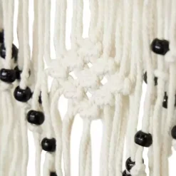 Kirklands Home Tasseled Macrame Wall Hangings, Set of 3 White