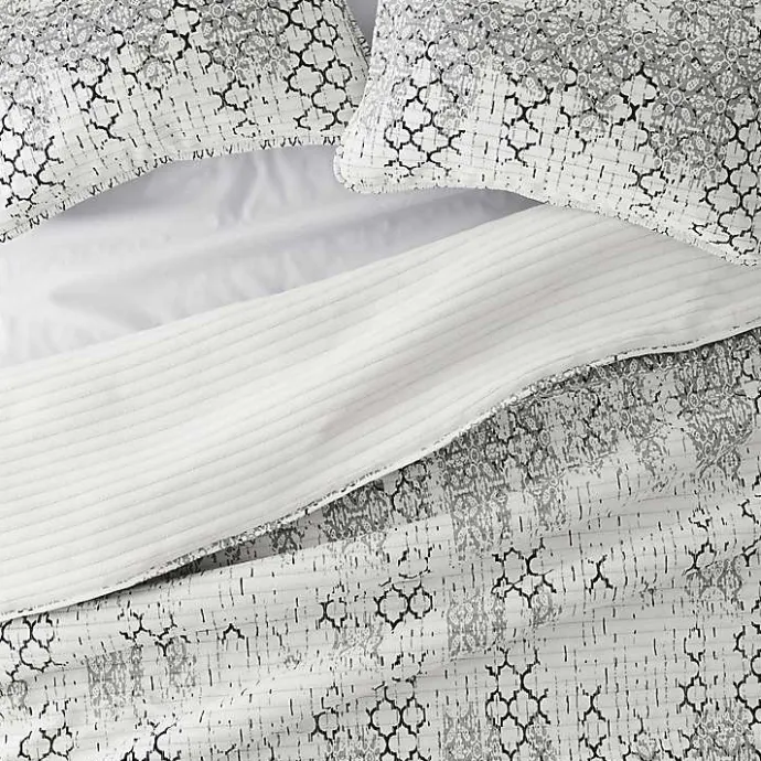 Discount Kirklands Home White Trellis Reversible 2-pc. Twin Quilt Set