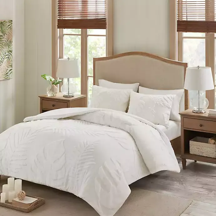 Sale Kirklands Home Tropical California King 3-pc. Comforter Set White