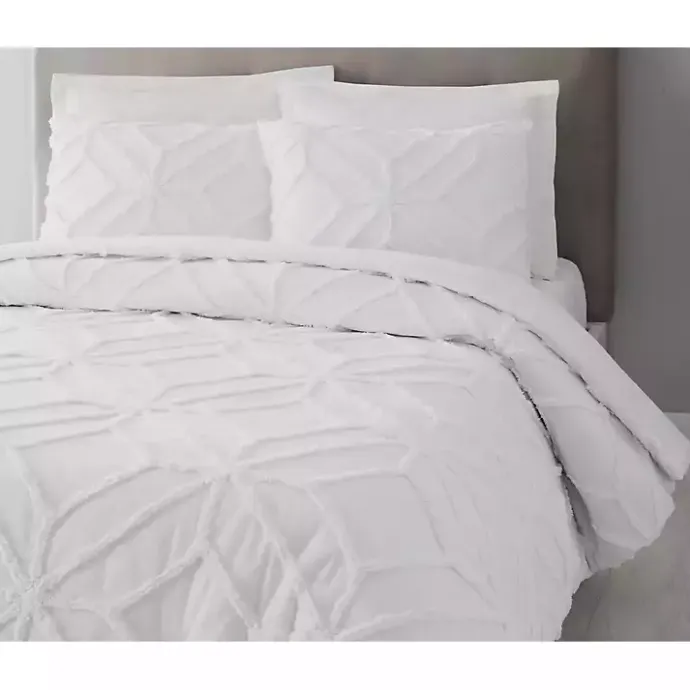Clearance Kirklands Home Tufted Chenille 3-pc. King Duvet Set White