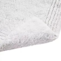 New Kirklands Home Tufted Reversible Bath Mat, 34 in. White
