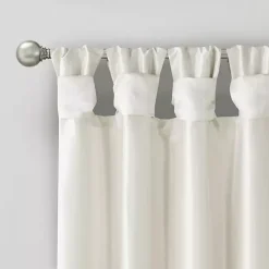 Kirklands Home Twist Top Curtain Panel, 108 in. White