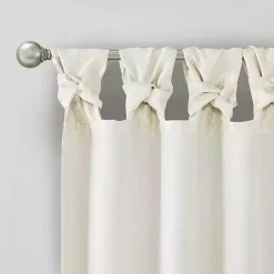 Kirklands Home Twist Top Curtain Panel, 108 in. White