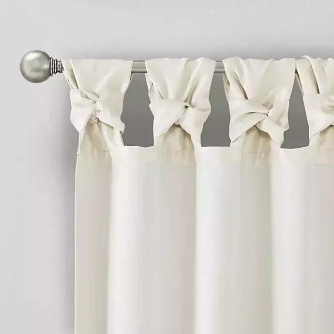 Kirklands Home Twist Top Curtain Panel, 108 in. White