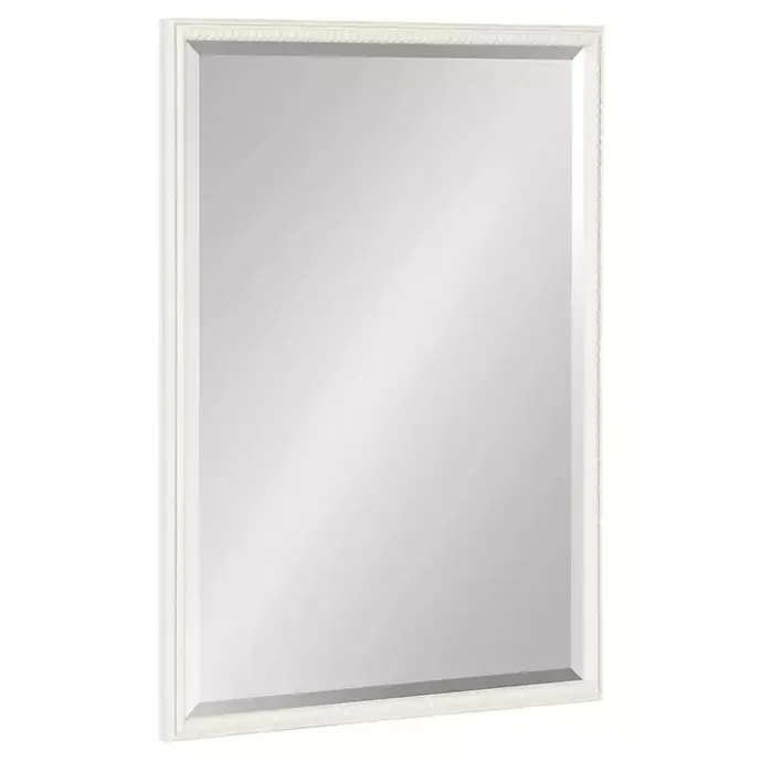 Online Kirklands Home White Vintage Beaded Wall Mirror, 30 in.