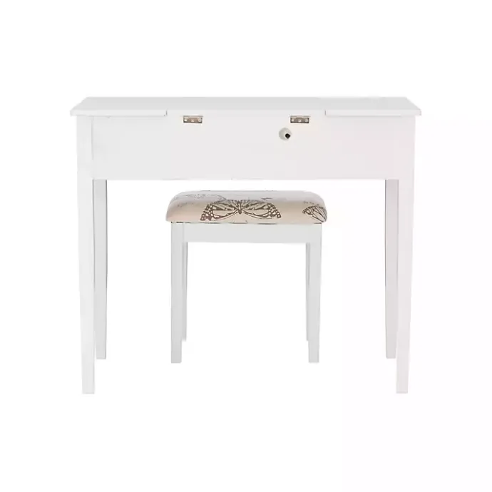 Clearance Kirklands Home Virginia Butterfly 2-pc. Vanity Set White