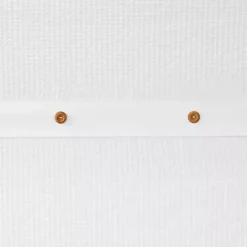New Kirklands Home Waffle Weave Cotton Shower Curtain White