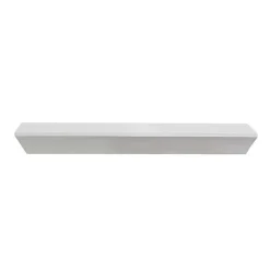 Clearance Kirklands Home White Wedge Wood Large Floating Shelf