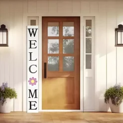 Discount Kirklands Home Welcome Spring Porch Board White