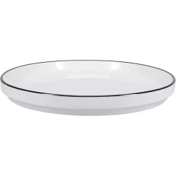 Hot Kirklands Home with Black Rims 16-pc. Dinnerware Set White