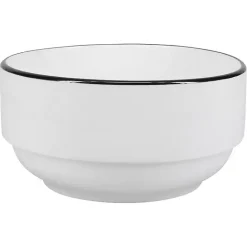 Hot Kirklands Home with Black Rims 16-pc. Dinnerware Set White