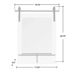 Clearance Kirklands Home Wood Barn Door Frame with Shelf Wall Mirror White