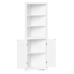 Online Kirklands Home Wood 2-Door Corner Storage Cabinet White