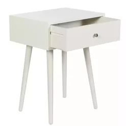 Online Kirklands Home Wood 1-Drawer Arthur Accent Table White