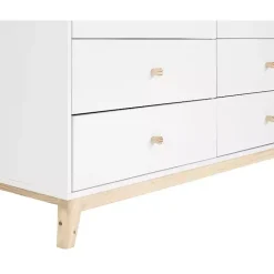 Discount Kirklands Home Wood 6-Drawer Footed Dresser White
