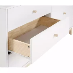Discount Kirklands Home Wood 6-Drawer Footed Dresser White