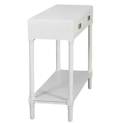 Outlet Kirklands Home Wood 2-Drawer Layla Console Table White