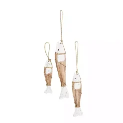Best Kirklands Home White Wood Fish Hanging Wall Plaques, Set of 3