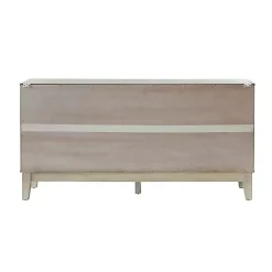 Discount Kirklands Home Wood Geometric 4-Door Cabinet White