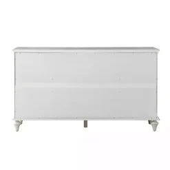 New Kirklands Home Wood Glass Door Sideboard Cabinet White