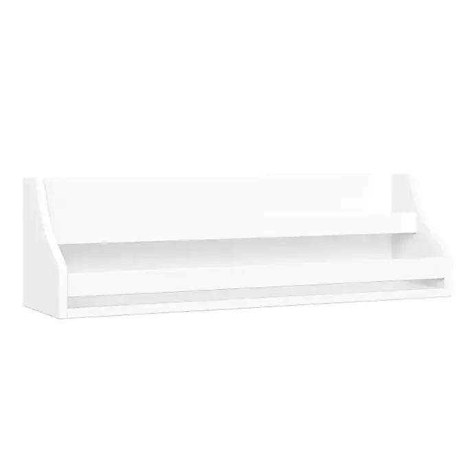 New Kirklands Home White Wood Rack Wall Bookshelves, Set of 2