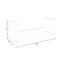 Discount Kirklands Home White Wood Wall Bookshelves, Set of 2