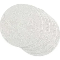 Online Kirklands Home Woven Round Placemats, Set of 6 White