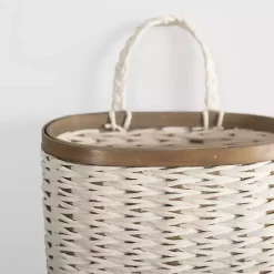 Kirklands Home Woven Wall Pocket White