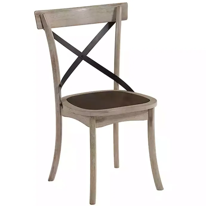 Online Kirklands Home White X-Back Wooden Dining Chairs, Set of 2